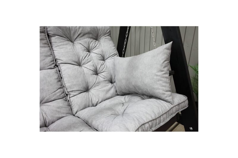 Soffdyna med ryggstöd Maxi Hög Rygg med Sidokuddar - Grå - Utemöbler - Dynor - Kompletta dynset