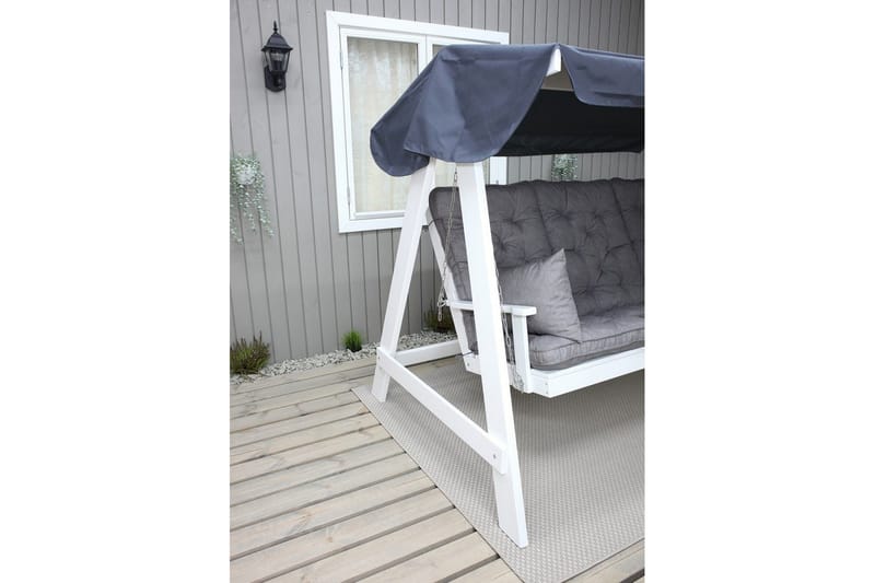 Soffdyna med ryggstöd Maxi Hög Rygg med Sidokuddar - Grå - Utemöbler - Dynor - Kompletta dynset