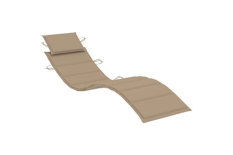 Solsängsdyna beige 186x58x3 cm - Beige - Utemöbler - Dynor - Dyna solsäng