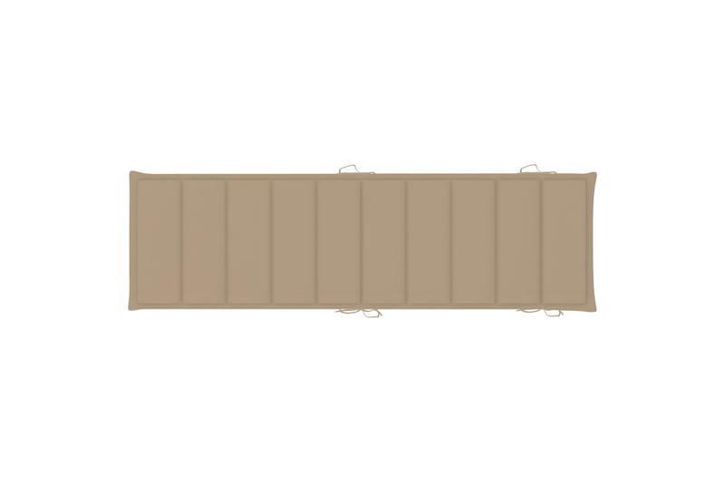 Solsängsdyna beige 186x58x3 cm - Beige - Utemöbler - Dynor - Dyna solsäng