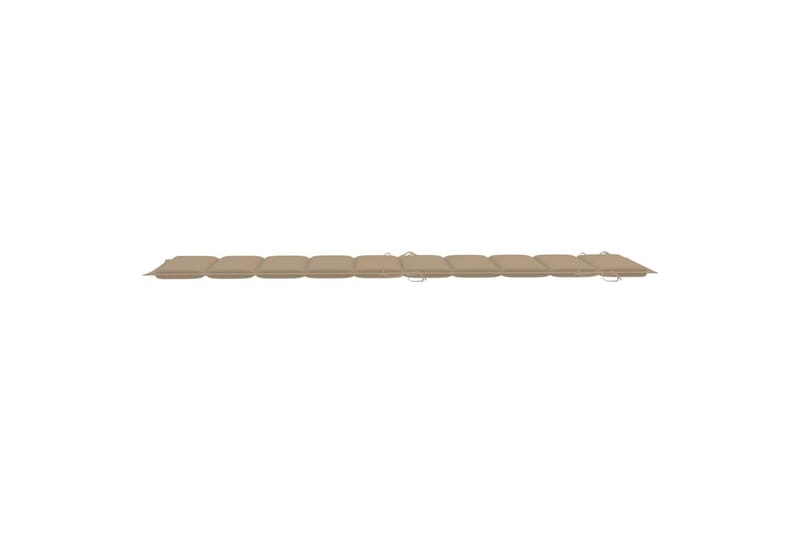 Solsängsdyna beige 186x58x3 cm - Beige - Utemöbler - Dynor - Dyna solsäng