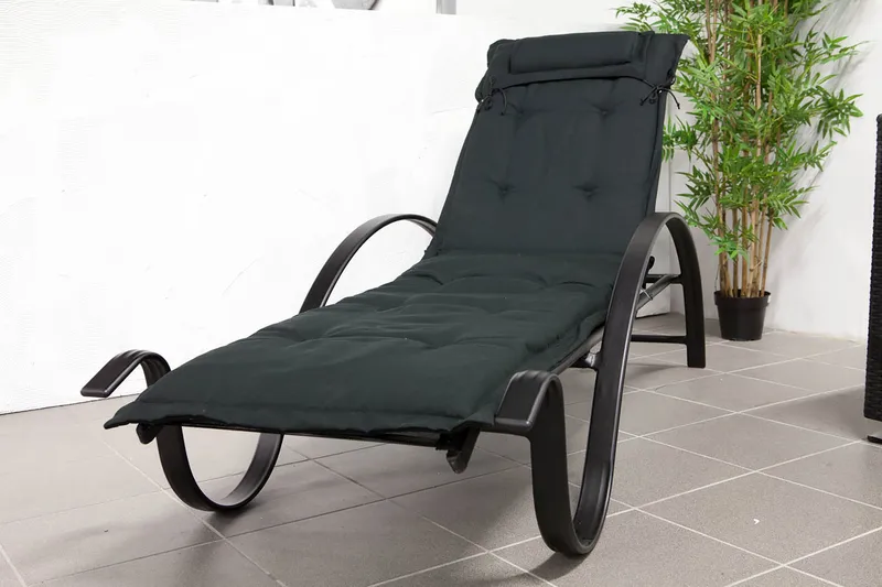 Canyon Solsängsdyna med nackkudde Fritab Black - Utemöbler - Dynor - Dyna solsäng