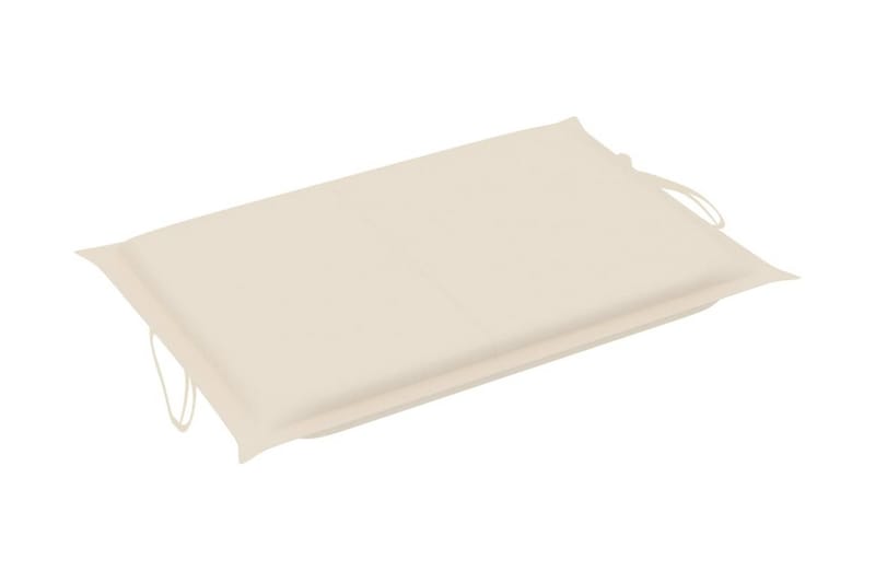 Solsängsdyna gräddvit 186x58x3 cm - Vit - Utemöbler - Dynor - Dyna solsäng