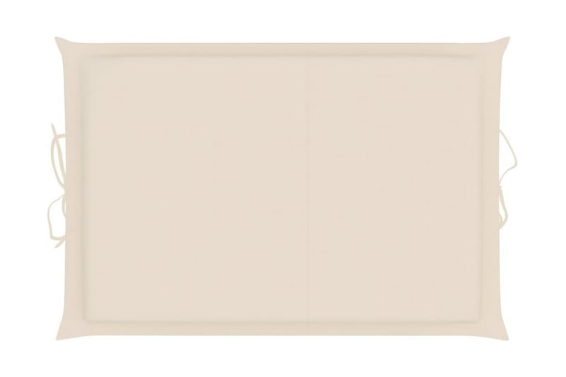 Solsängsdyna gräddvit 186x58x3 cm - Vit - Utemöbler - Dynor - Dyna solsäng