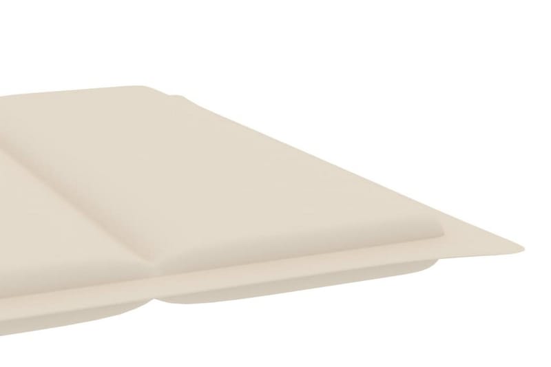 Solsängsdyna gräddvit 186x58x3 cm - Vit - Utemöbler - Dynor - Dyna solsäng