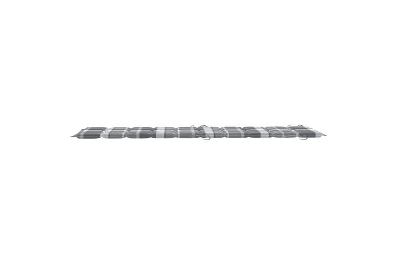 Solsängsdyna grå rutmönster 186x58x3 cm - Flerfärgad - Utemöbler - Dynor - Dyna solsäng
