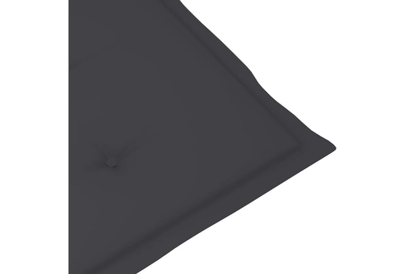 Solsängsdyna antracit (75+105)x50x3 cm - Grå - Utemöbler - Dynor - Dyna solsäng