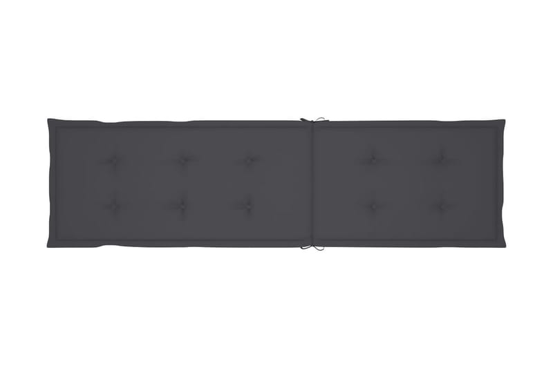 Solsängsdyna antracit (75+105)x50x3 cm - Grå - Utemöbler - Dynor - Dyna solsäng