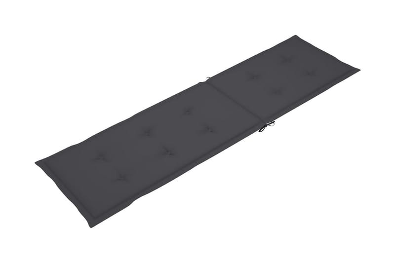 Solsängsdyna antracit (75+105)x50x3 cm - Grå - Utemöbler - Dynor - Dyna solsäng