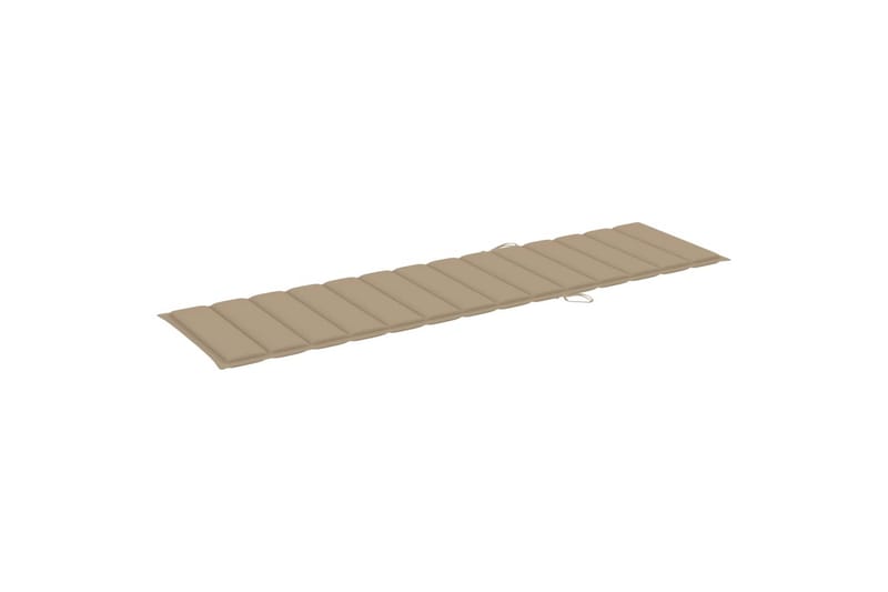 Solsängsdyna beige 200x50x3 cm tyg - Beige - Utemöbler - Dynor - Dyna solsäng