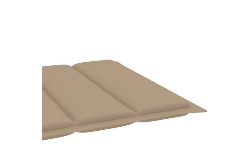 Solsängsdyna beige 200x50x3 cm tyg - Beige - Dyna solsäng