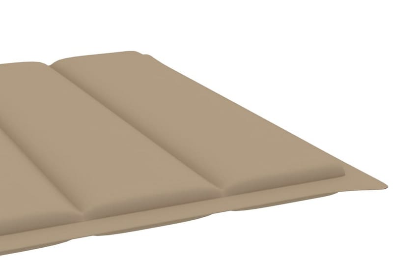Solsängsdyna beige 200x60x3 cm tyg - Beige - Utemöbler - Dynor - Dyna solsäng