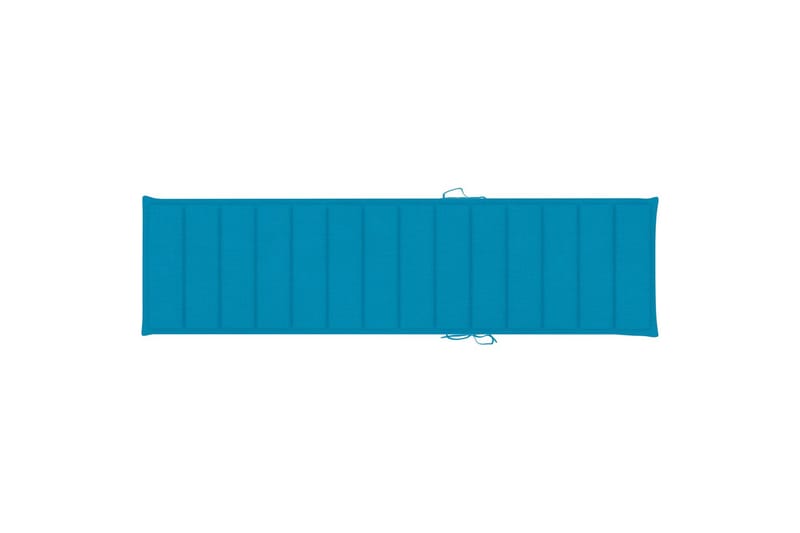 Solsängsdyna blå 200x50x3 cm tyg - Blå - Utemöbler - Dynor - Dyna solsäng