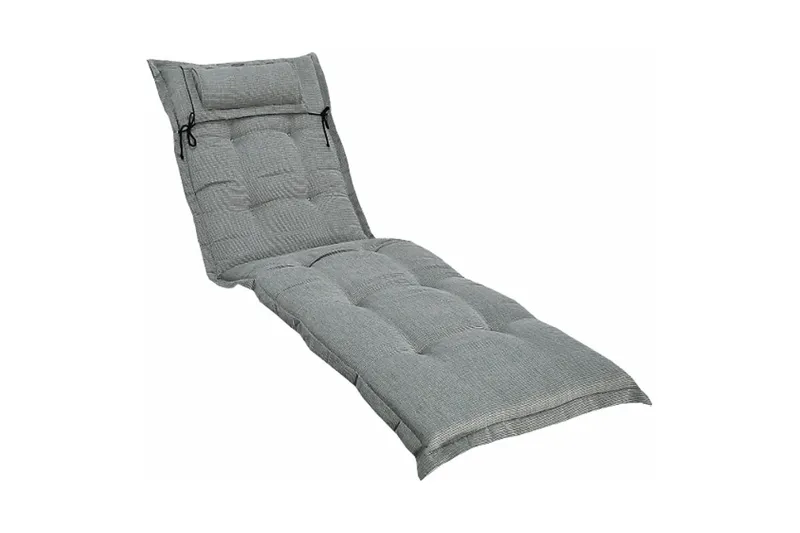 Solsängsdyna Fritab Canyon Solsängsdyna med nackkudde Ljusgrå - Utemöbler - Dynor - Dyna solsäng