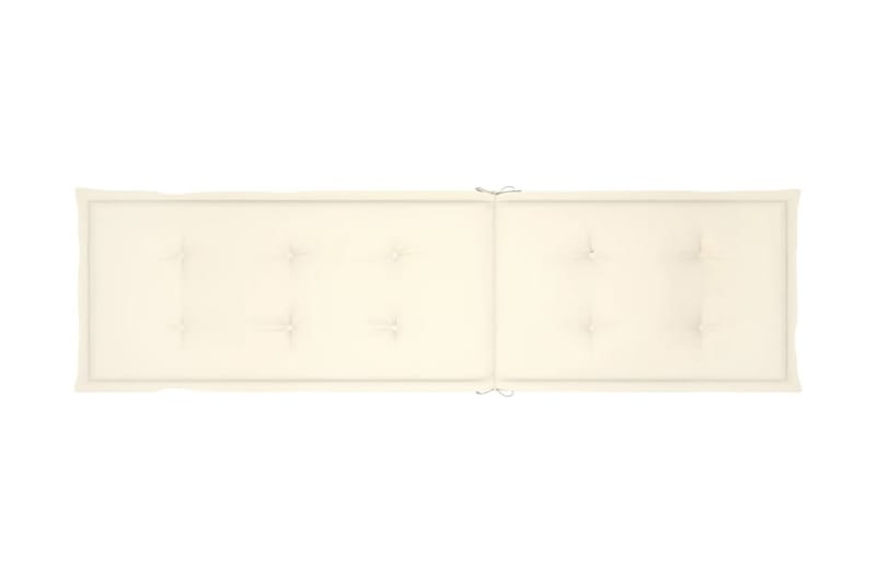 Solsängsdyna gräddvit (75+105)x50x3 cm - Vit - Utemöbler - Dynor - Dyna solsäng