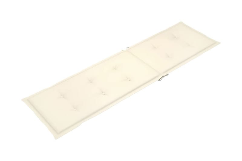 Solsängsdyna gräddvit (75+105)x50x3 cm - Vit - Utemöbler - Dynor - Dyna solsäng