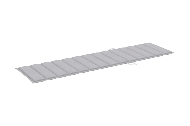 Solsängsdyna grå 200x50x3 cm tyg - Grå - Utemöbler - Dynor - Dyna solsäng