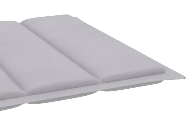 Solsängsdyna grå 200x50x3 cm tyg - Grå - Utemöbler - Dynor - Dyna solsäng