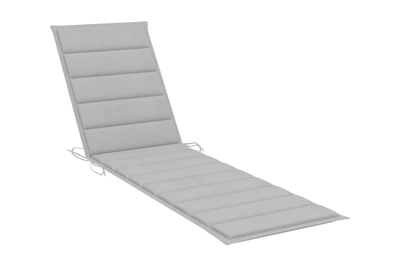 Solsängsdyna grå 200x50x3 cm tyg - Grå - Utemöbler - Dynor - Dyna solsäng