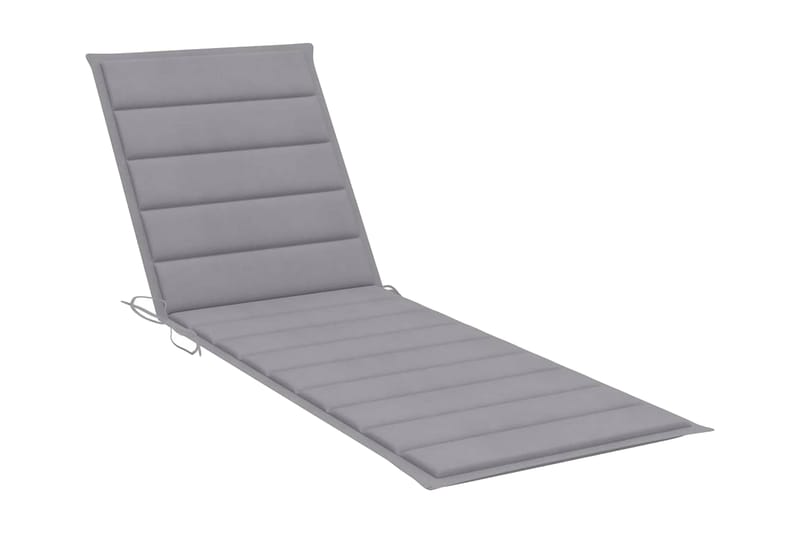 Solsängsdyna grå 200x60x3 cm tyg - Grå - Utemöbler - Dynor - Dyna solsäng