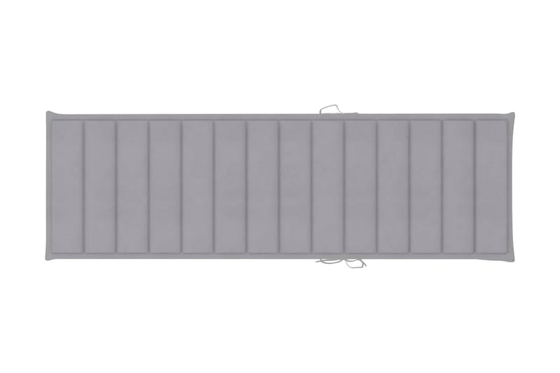 Solsängsdyna grå 200x60x3 cm tyg - Grå - Utemöbler - Dynor - Dyna solsäng