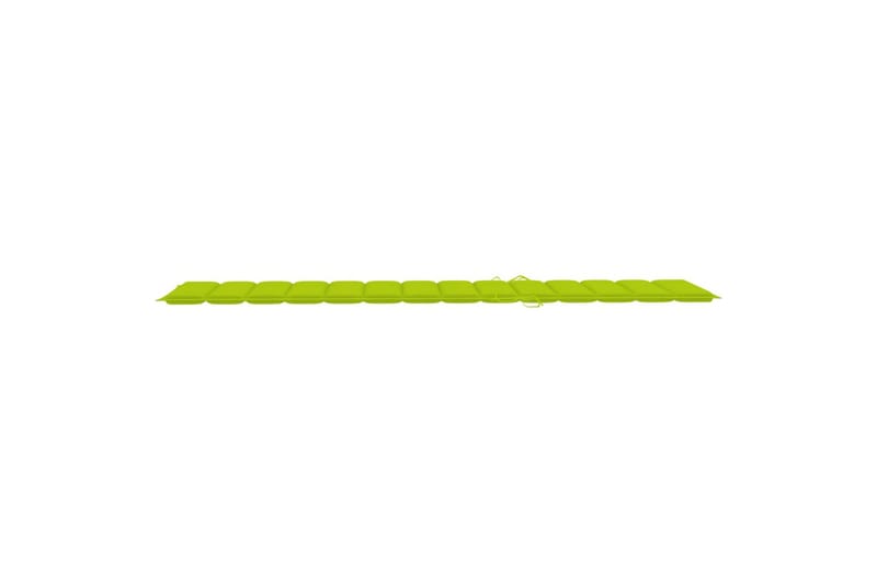 Solsängsdyna ljusgrön 200x50x3 cm tyg - Grön - Utemöbler - Dynor - Dyna solsäng
