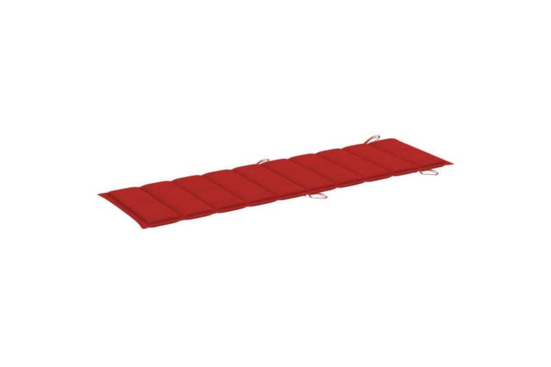 Solsängsdyna röd 186x58x3 cm - Röd - Utemöbler - Dynor - Dyna solsäng