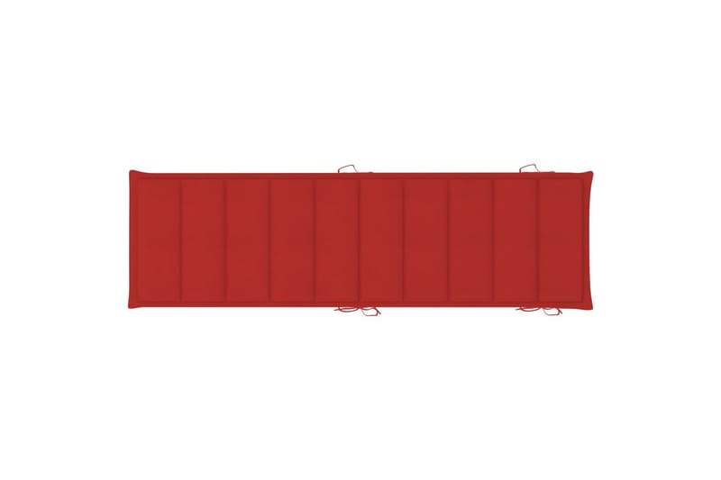 Solsängsdyna röd 186x58x3 cm - Röd - Utemöbler - Dynor - Dyna solsäng