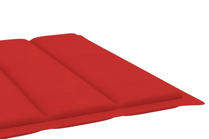 Solsängsdyna röd 200x60x3 cm tyg - Röd - Utemöbler - Dynor - Dyna solsäng