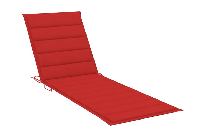 Solsängsdyna röd 200x60x3 cm tyg - Röd - Utemöbler - Dynor - Dyna solsäng