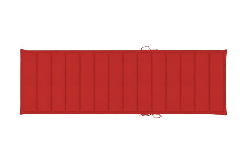 Solsängsdyna röd 200x60x3 cm tyg - Röd - Utemöbler - Dynor - Dyna solsäng