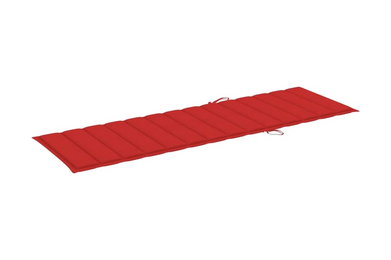 Solsängsdyna röd 200x60x3 cm tyg - Röd - Utemöbler - Dynor - Dyna solsäng