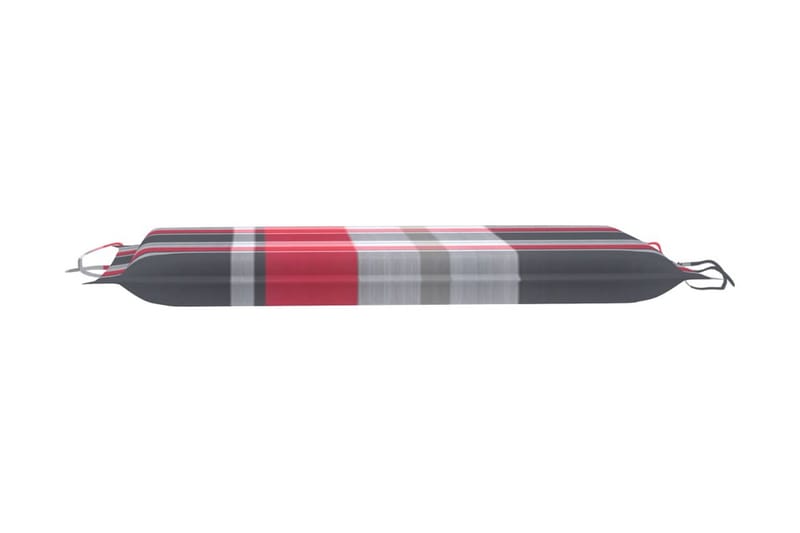 Solsängsdyna röd rutmönster 186x58x3 cm - Flerfärgad - Utemöbler - Dynor - Dyna solsäng