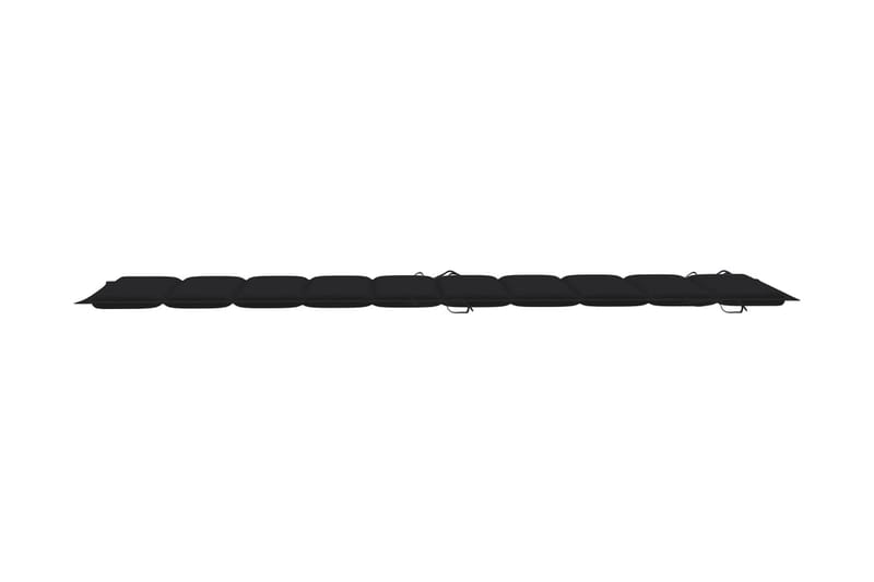 Solsängsdyna svart 186x58x3 cm - Svart - Utemöbler - Dynor - Dyna solsäng