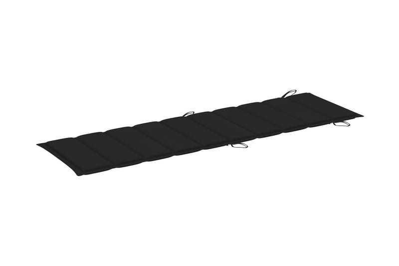 Solsängsdyna svart 186x58x3 cm - Svart - Utemöbler - Dynor - Dyna solsäng