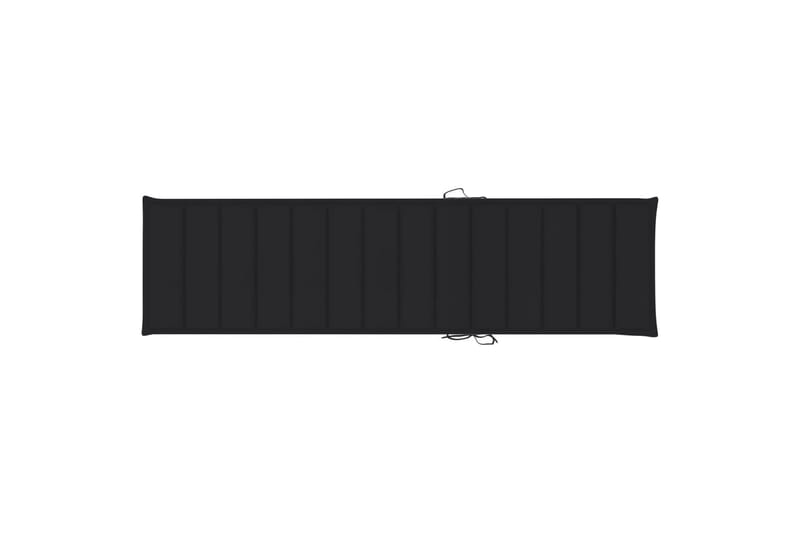 Solsängsdyna svart 200x50x3 cm tyg - Svart - Utemöbler - Dynor - Dyna solsäng