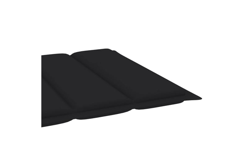 Solsängsdyna svart 200x50x3 cm tyg - Svart - Utemöbler - Dynor - Dyna solsäng