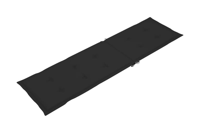 Solsängsdyna svart (75+105)x50x3 cm - Svart - Utemöbler - Dynor - Dyna solsäng