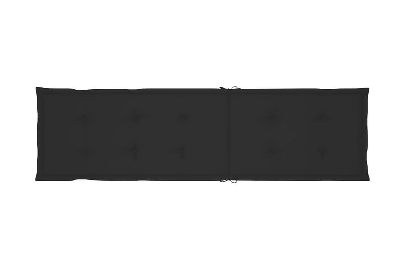 Solsängsdyna svart (75+105)x50x3 cm - Svart - Dyna solsäng