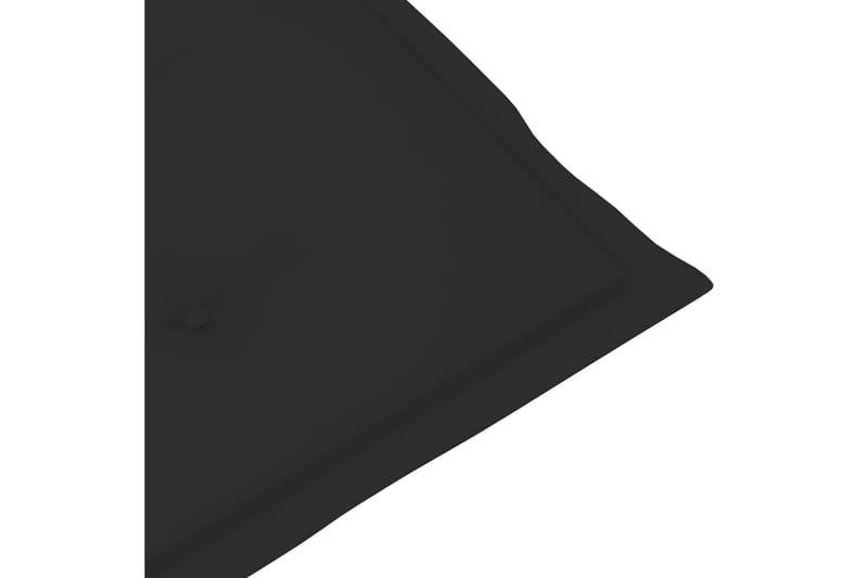 Solsängsdyna svart (75+105)x50x3 cm - Svart - Dyna solsäng