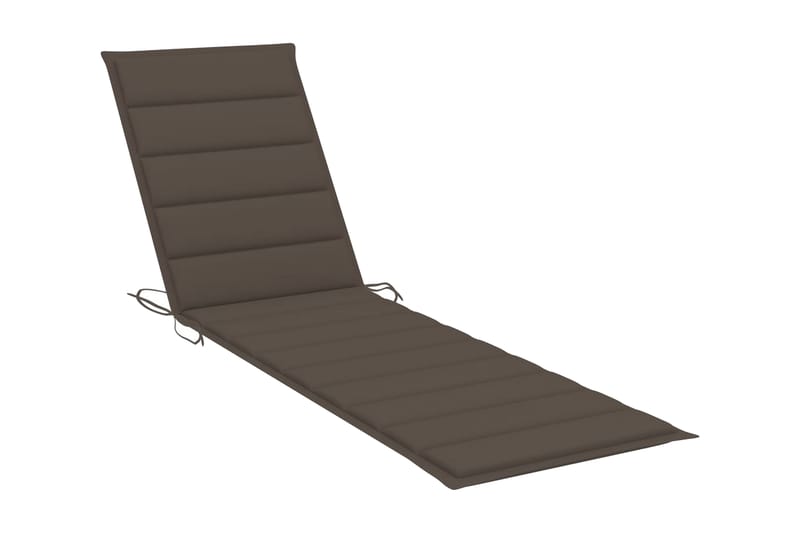Solsängsdyna taupe 200x50x3 cm tyg - Brun - Utemöbler - Dynor - Dyna solsäng