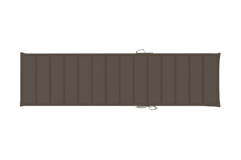 Solsängsdyna taupe 200x50x3 cm tyg - Brun - Utemöbler - Dynor - Dyna solsäng