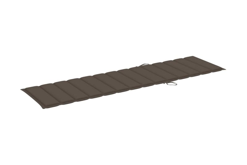 Solsängsdyna taupe 200x50x3 cm tyg - Brun - Utemöbler - Dynor - Dyna sols�äng