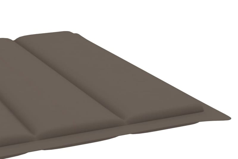 Solsängsdyna taupe 200x60x3 cm tyg - Brun - Utemöbler - Dynor - Dyna solsäng