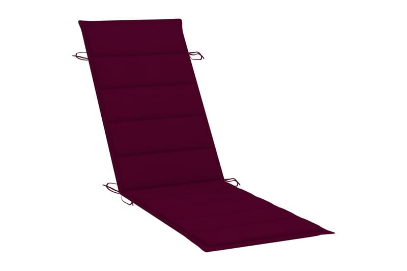 Solsängsdyna vinröd 186x58x3 cm - Röd - Utemöbler - Dynor - Dyna solsäng