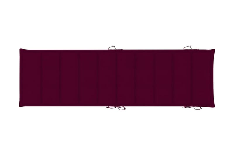 Solsängsdyna vinröd 186x58x3 cm - Röd - Utemöbler - Dynor - Dyna solsäng