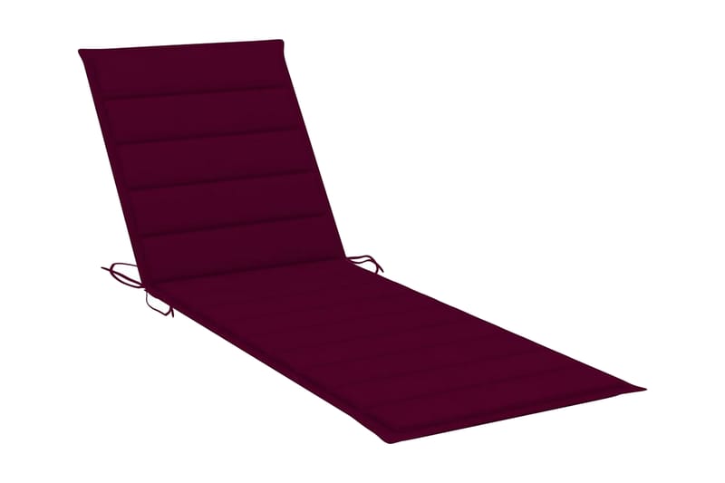 Solsängsdyna vinröd 200x60x3 cm tyg - Röd - Utemöbler - Dynor - Dyna solsäng