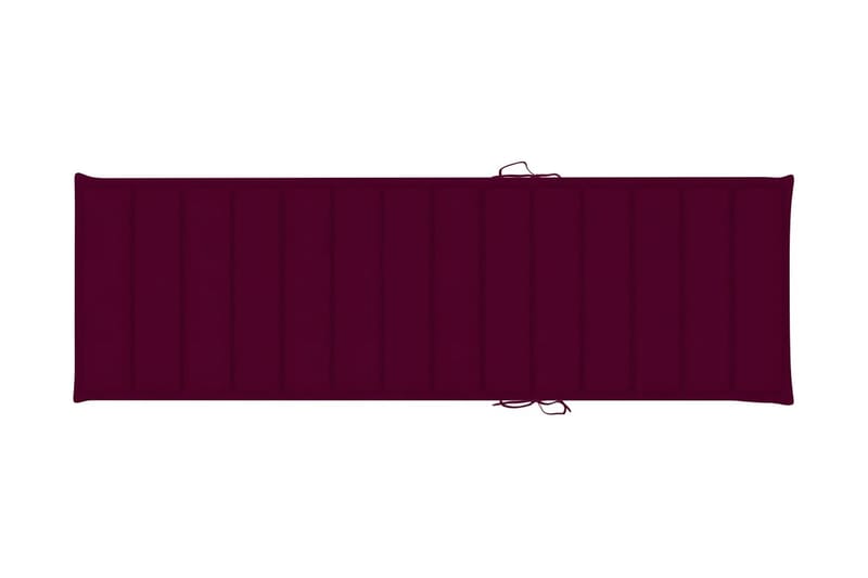 Solsängsdyna vinröd 200x60x3 cm tyg - Röd - Utemöbler - Dynor - Dyna solsäng