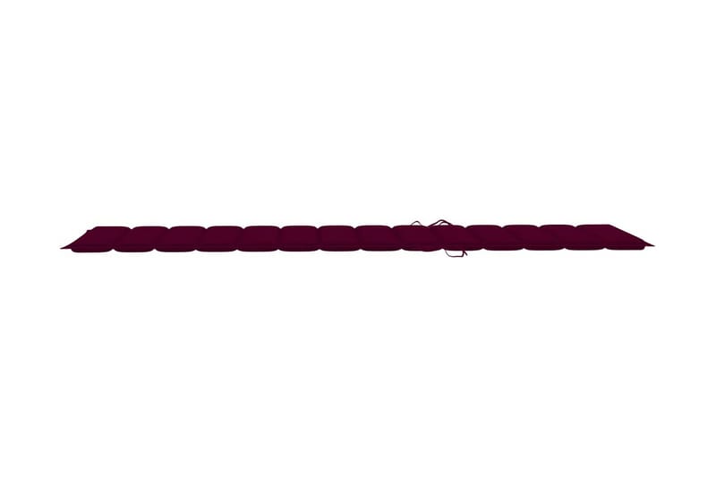 Solsängsdyna vinröd 200x60x3 cm tyg - Röd - Utemöbler - Dynor - Dyna solsäng