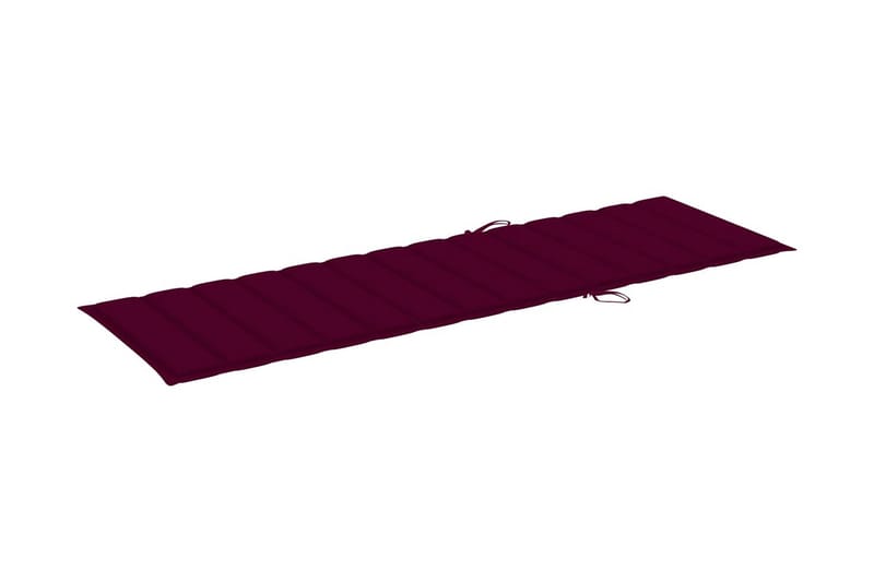Solsängsdyna vinröd 200x60x3 cm tyg - Röd - Utemöbler - Dynor - Dyna solsäng